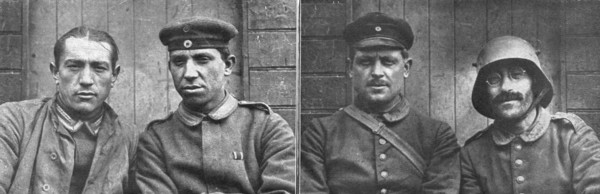 'Les succes Britanniques, entre Arras et Lens; Types de soldats allemands faits prisonniers..., 1917 Creator: Unknown.