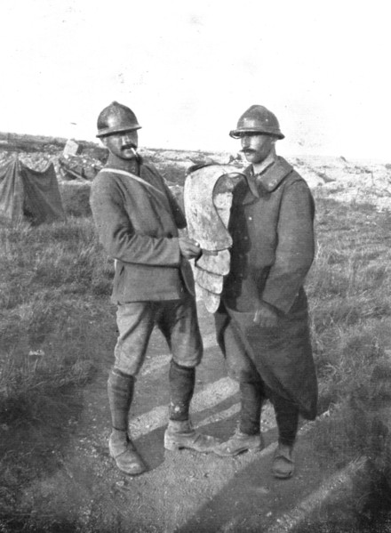 At Le Mort Homme; A Stormtrooper's cuirass, 1917. Creator: Unknown.