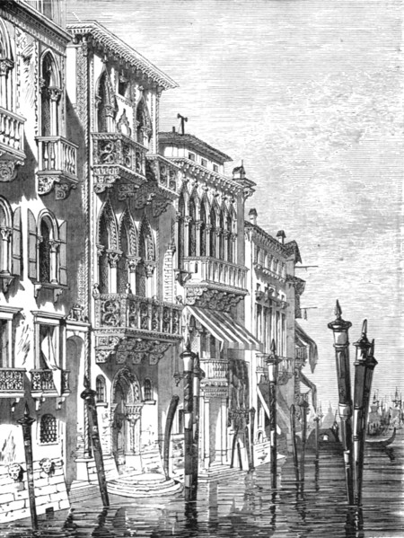 'Vanetian Houses; The River Basin of the Po, and the Lagoons of the Adriatic', 1875. Creator: Unknown.
