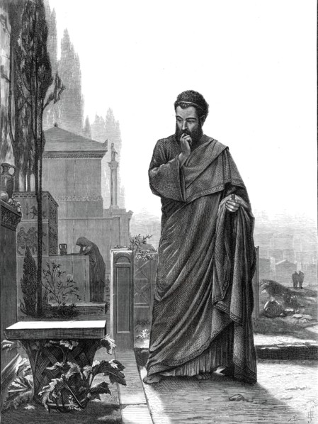 Origin of the Corinthian Capital - by P. Leyendecker, from the exhibition in the French..., 1876. Creator: Unknown.