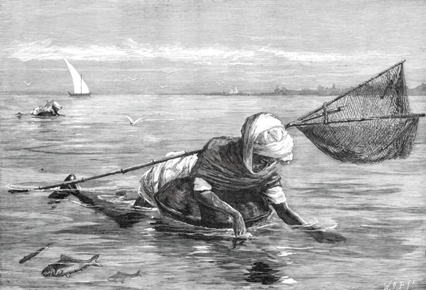 The Royal Visit to India: Pala Fishermen on the Indus, 1876. Creator: Unknown.