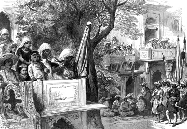The Royal Visit to India: waiting for the Shahzadah, Gwalior...1876. Creator: Unknown.