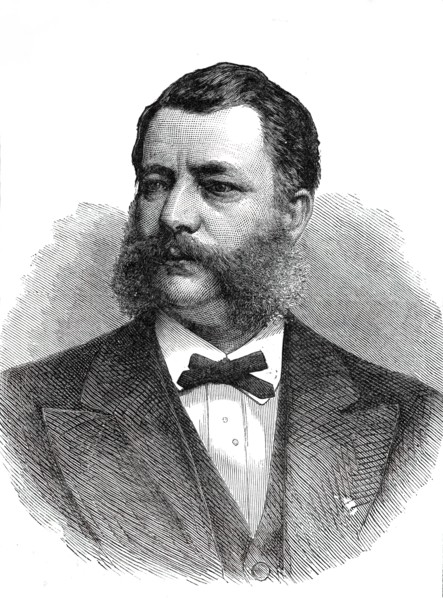 The American Centennial Festival Exbhition at Philadelphia: the Hon. Mr. Alfred T. Goshorn...1876. Creator: Unknown.