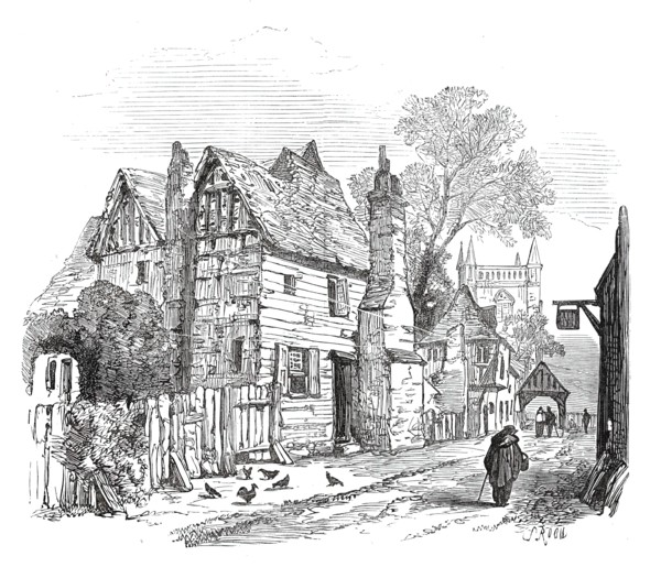 Leaves from a Sketch-Book - Bits of Kent: Shoreham, 1876. Creator: Unknown.