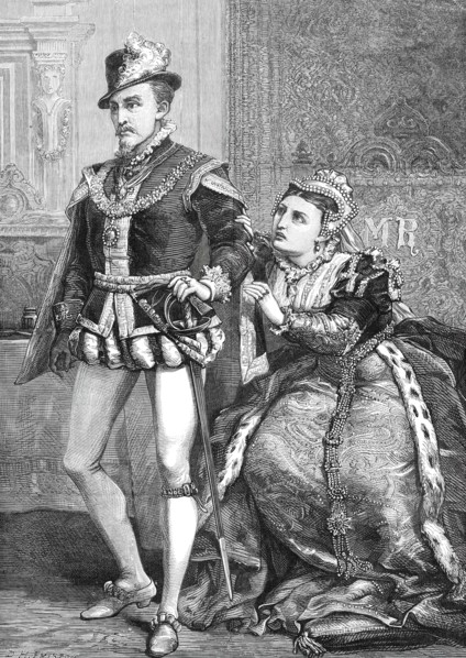 Scene from Tennyson's "Queen Mary" at the Lyceum Theatre, 1876. Creator: Unknown.