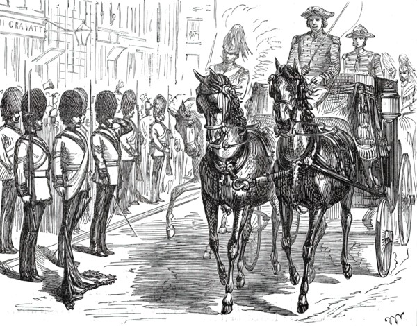 The Royal Visit to the City: Salute of the Hon. Artillery Company, 1876. Creator: Unknown.