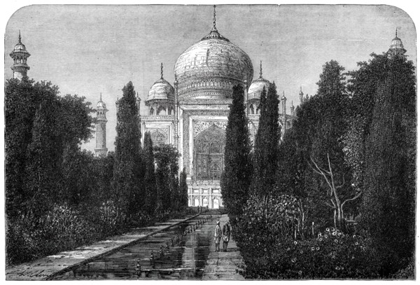 The Taj Mahal, at Agra, 1876. Creator: Unknown.