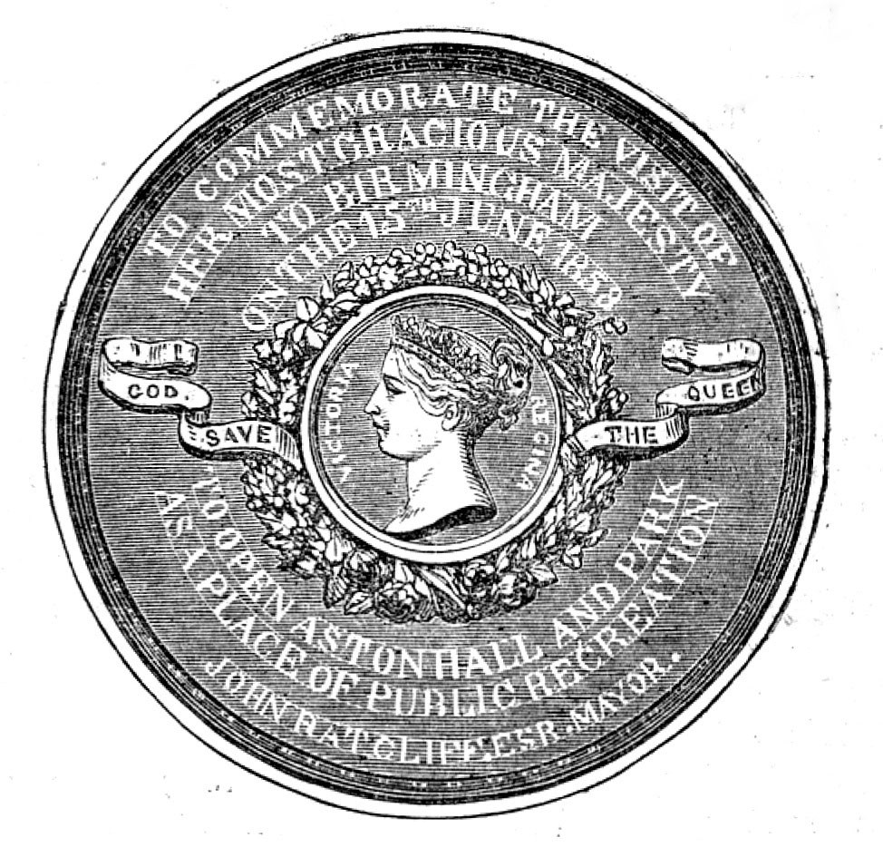Medal Commemorative of the Opening of Aston Park and Hall by Her Majesty, 1858. Creator: Unknown.