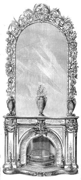 Stove, Mantelpiece, and Looking-Glass for the Sultan of Turkey, 1858. Creator: Unknown.