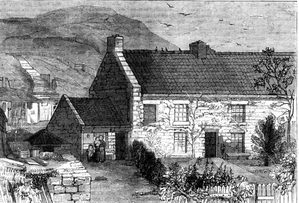 The Birthplace of Mr. Robert Stephenson, M.P., C.E., 1858. Creator: Unknown.