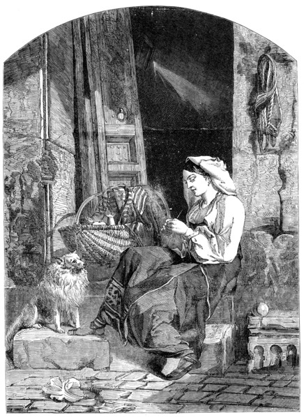 La Culla - painted by Williams - one of the prize pictures of the Glasgow Art Union, 1858. Creator: Unknown.