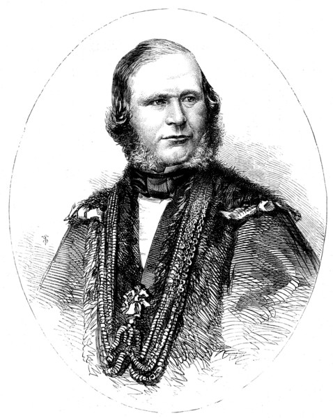 Alderman David Williams Wire, the Lord Mayor Elect - from a photograph by Mayall, 1858. Creator: Unknown.
