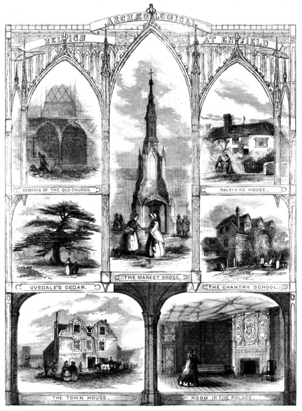Archaeological Relics at Enfield, 1858. Creator: Unknown.