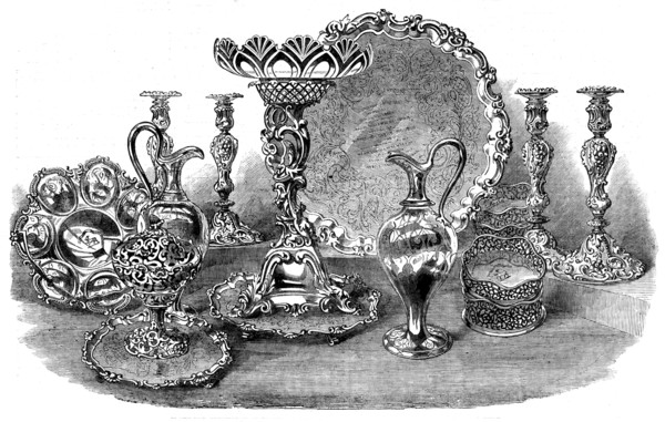 Plate for presentation to Mr. Capreol [?] by his Fellow Citizens of Toronto, Canada West, 1858. Creator: Unknown.
