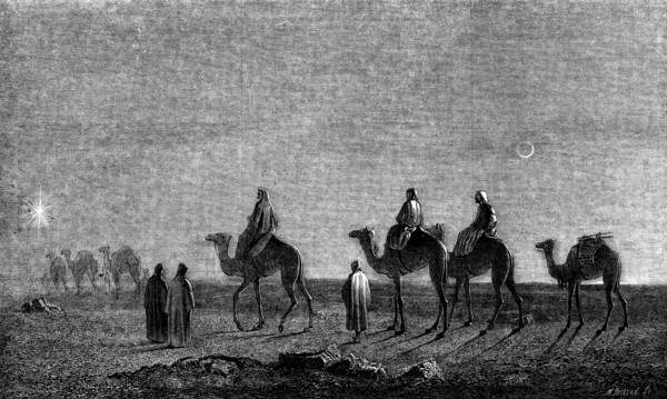 The Star in the East - painted by H. Warren - the picture in the Royal Collection, 1858. Creator: Mason Jackson.
