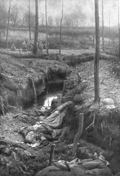 'Dans la Bataille; Un coin du parc du Plessis-de-Roye conserve par nos troupes..., 1918. Creator: Unknown.