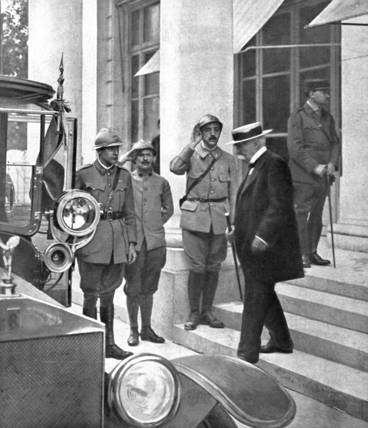 'La resolution des allies; A la sortie du conseil interallie de Versailles, le 3 juin 1918..., 1918. Creator: Unknown.