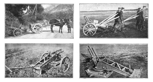 'L'Outillage Ennemi et le Notre; La solution allemande du canon d'accompagnement..., 1918. Creator: Unknown.