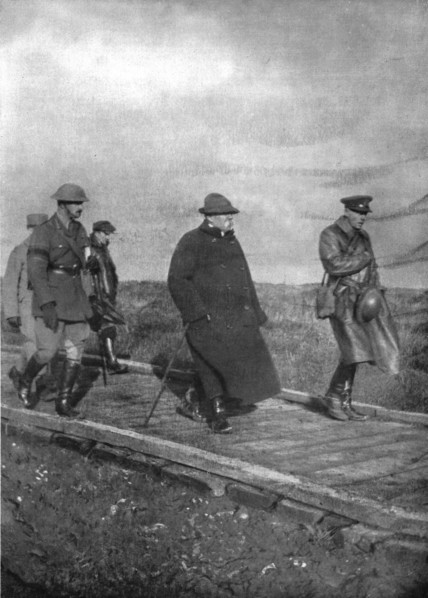 'M. Clemenceau sur le Front; Le president du Couseil sur le plateau de Vimy le 25 fevier 1918', 1918 Creator: Unknown.