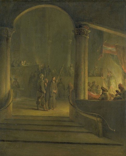 Christ before Caiaphas, 1700-1727. Creator: Aert de Gelder.