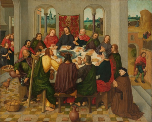 Last Supper, c.1485-c.1500. Creator: Master of the Amsterdam Death of the Virgin.