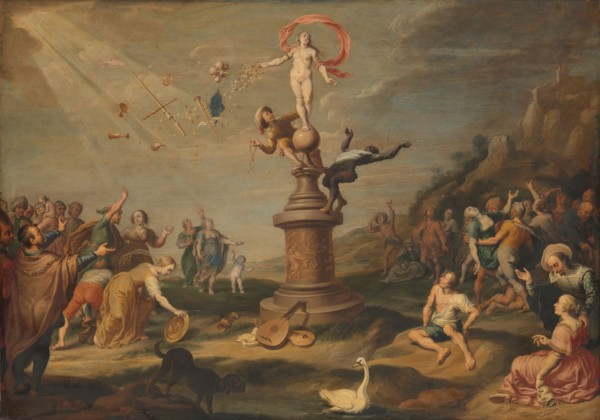 The Goddess Fortuna Bestowing her Gifts, c.1645. Creator: Simon Flocquet.