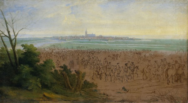 The Troops of Louis XIV before Naarden, 20 July 1672, 1672-1690. Creator: Adam Frans van der Meulen.