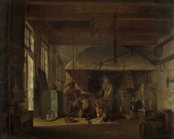 The Distillery of Apothecary A. d'Ailly in the Ramparts of the Zaagmolenpoort, Amsterdam, 1818. Creator: Johannes Jelgerhuis.