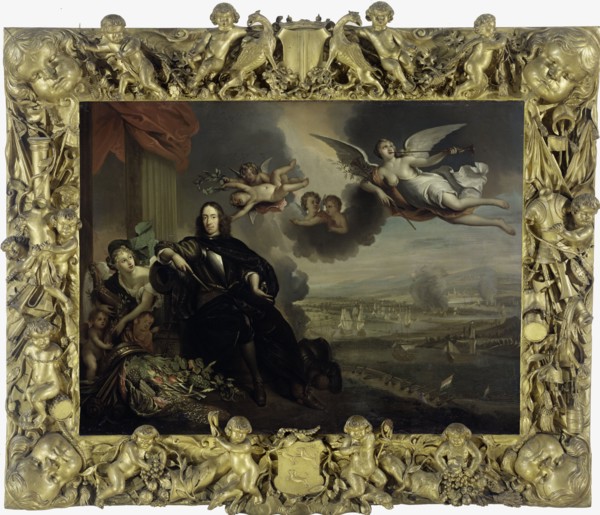 The Apotheosis of Cornelis de Witt, with the Dutch Raid on the Medway in the background, 1667-1700. Creator: Anon.