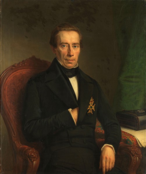 Portrait of Johan Rudolf Thorbecke, Minister of State and Minister of the Interior, 1852. Creator: Jan Hendrik Neuman.