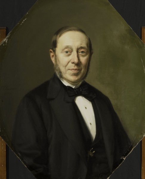 Portrait of Johannes Cornelis van Pappelendam (1810-1884). Artist and Art Dealer. Superintendent of  Creator: Jan Hendrik Neuman.