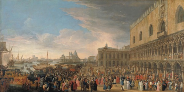 The Entry of the French Ambassador into Venice in 1706, 1706-1708. Creator: Luca Carlevarijs.