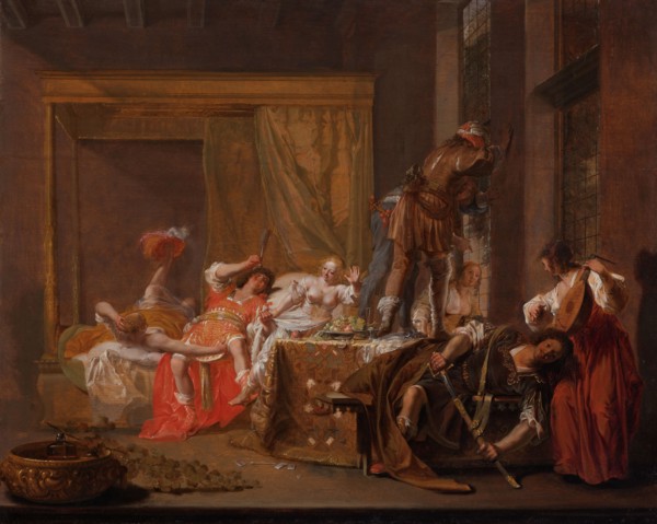 Scene from the Wedding of Messalina and Gaius Sillius, c.1645-c.1650. Creator: Nikolaus Knüpfer.