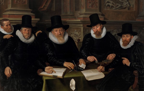 Four Regents and the ‘House Father’ of the Amsterdam Lepers’ Asylum, 1624. Creator: Werner Jacobsz. van den Valckert.