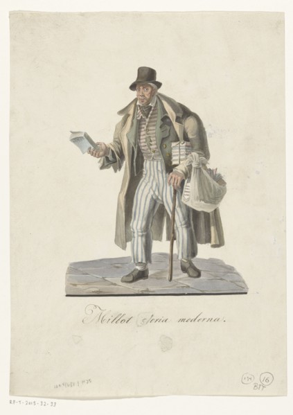 Traveling bookseller, 1800-1899. Creator: Anon.