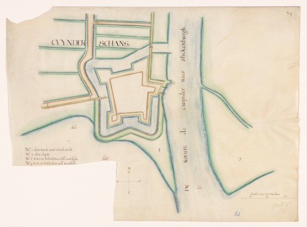Map of Kuinre Fortification, c.1650-c.1799. Creator: Anon.