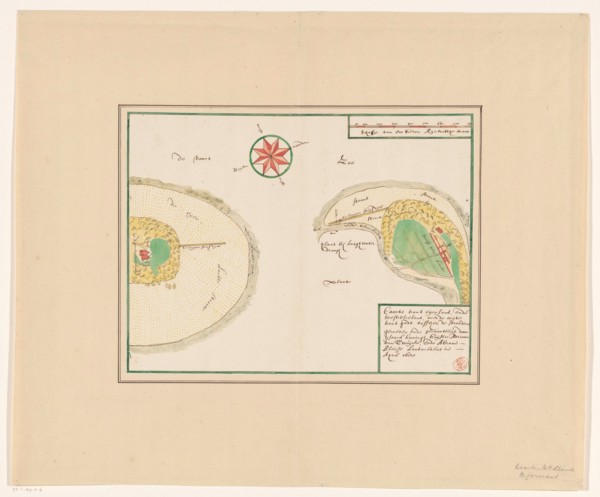 Map of Eierland and West-Vlieland, 1688 or later.  Creator: Anon.