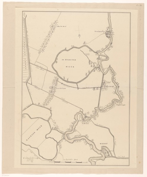 Map of a part of the Gooi, 1636-1799. Creator: Cornelis Danckerts de Ry.