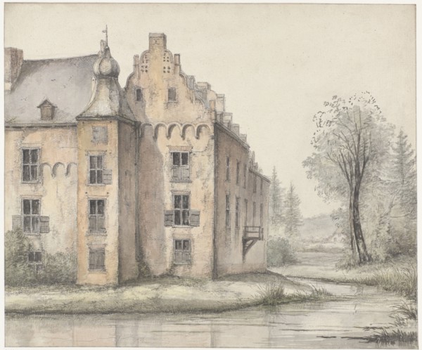 View of the Doorwerth Castle, 1801-1873. Creator: George Pieter Westenberg.