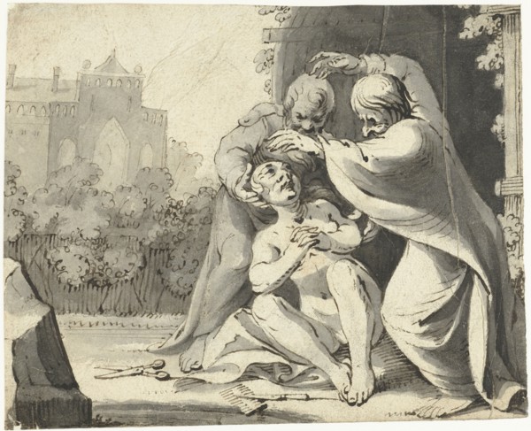 Suzanna and the elders, 1617-1619. Creator: Gerard ter Borch I.