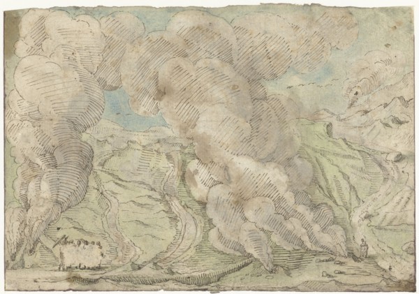 View of the Solfatara at Pozzuoli, outside Naples, c.1611. Creator: Gerard ter Borch I.