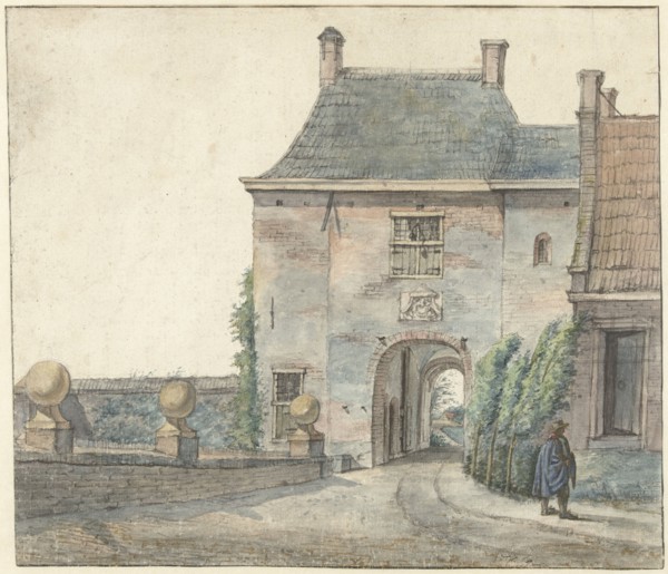 The Gate of the Castle of Heemstede, 1813. Creator: Gerrit Lamberts.
