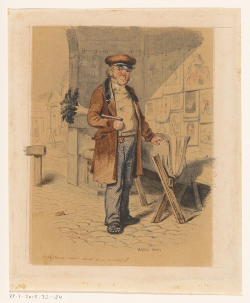 Printseller, c.1850-c.1900.  Creator: Henri Adan.