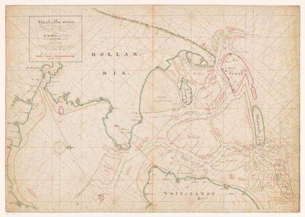 Map of Noord-Holland, Texel, Vlieland, Terschelling, part of Friesland..., 1712.  Creator: Isaak de Graaf.