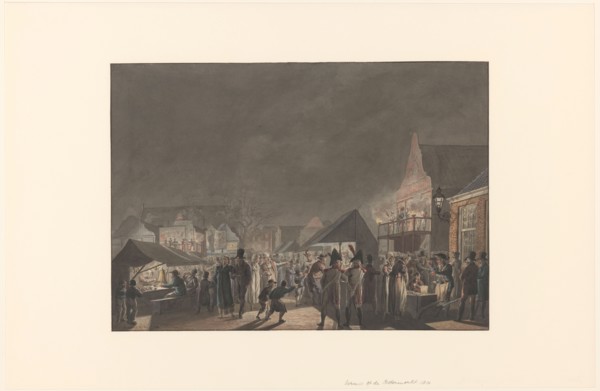 Fair at the Botermarkt in Amsterdam, 1810, 1810. Creator: Jan Antony Langendijk.