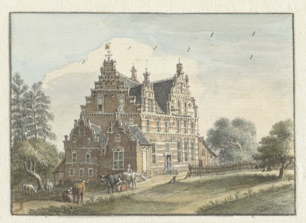 The house Den Dam near Zutphen, 1748. Creator: Jan de Beyer.