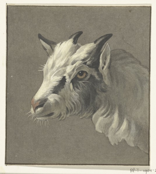 Head of a goat, to the left, 1775-1833. Creator: Jean Bernard.
