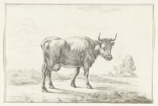 Cow, to the right, 1775-1833. Creator: Jean Bernard.