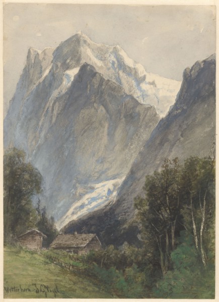 Wetterhorn in Switzerland, 1838-1915. Creator: Johannes Gysbert Vogel.