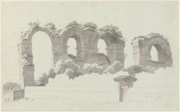A Part of an Aqueduct in Rome, c.1809-c.1812. Creator: Josephus Augustus Knip.